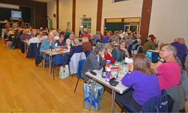 Some of the 17 teams participating in Farnborough Lions Autumn Quiz Night