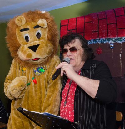 Lemmy the Lion from Aldershot stole the show alongside Elvis tribute act Dale Fontain