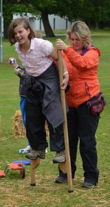 Learning Circus Skills at Funfest is not as easy as it looks!