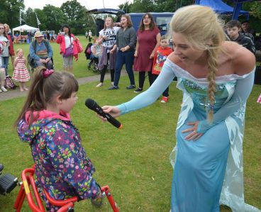 Fairy tale Royalty from Frozen - Princess Elsa visits Funfest.