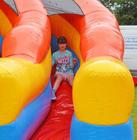 Giant Slides at the Lions Funfest Giant Slides at the Lions Funfest