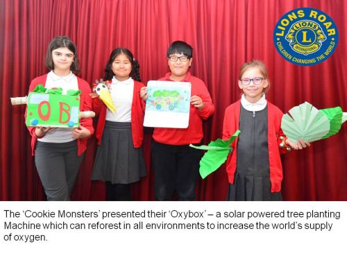 The Cookie Monsters were commended for their Oxybox invention