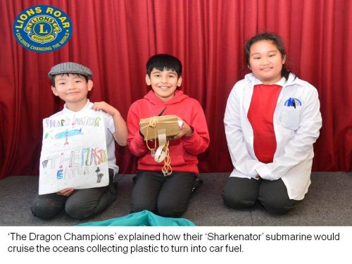 The Dragon Champions won the Cherrywood heat with their Sharkenator plastic hunting submarine